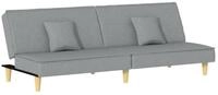 vidaXL Schlafsofa, Sofa Hellgrau Stoff