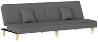 vidaXL Schlafsofa, Sofa Dunkelgrau Stoff