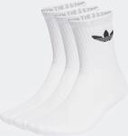 Sportsocken ADIDAS ORIGINALS "TR CREW S 3P", Herren, Gr. M (40/42), wei&szlig;,