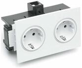 Rehau Rehau Steckdose 2-fach SIGNA IN rws BRK 2STD Steckdosenleiste
