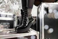 Schn&uuml;rboots RIEKER, Damen, Gr. 43, gold (schwarz, goldfarben), Lacklederimitat,