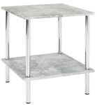 HAKU Beistelltisch Haku Beistelltisch Chrom-Betonoptik 39x39cm