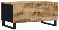 vidaXL Couchtisch Couchtisch 80x50x40 cm Massivholz & Holzwerkstoff (1-St)
