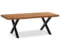 Wohnling Couchtisch WL7.283 120 cm Akazie Massivholz Wohnzimmertisch Sofatisch