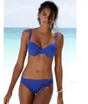 Buffalo Bikini-Hose Happy mit Umschlagbund blau 34