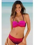 LASCANA B&uuml;gel-Bandeau-Bikini mit Farbverlauf rot 32