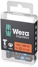 Wera Sechskant-Bit Wera Impaktor Bit f&uuml;r Innen-Sechskant, 1/4 Zoll C 6,3 Set,