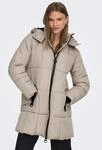Steppmantel JDY "JDYDAISY LIFE LONG PADDED JKT. OTW NOOS", Damen, Gr. XS, beige