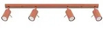 SOLLUX lighting Deckenleuchte Plafond Ring 4L Roter Ocker, Nicht enthalten rot