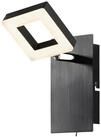 casa NOVA LED Wandleuchte REAL, 1-flammig, Schwarz, Wei&szlig;, Aluminium, Acryl,...