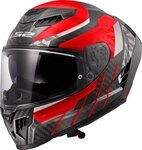 LS2 Motorradhelm FF807 Dragon Trax Carbon Helm, vorbereitet f&uuml;r
