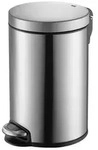 PROREGAL&reg; M&uuml;lleimer Treteimer mit stilvollem Pedal, Kunststoffinneneimer 8 l...
