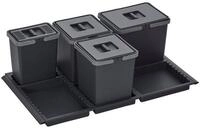 SO-TECH&reg; M&uuml;lleimer Abfallsammler Metropolis 15+10+10+6L mit Deckel,...
