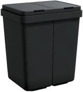 vidaXL M&uuml;lleimer, Duo M&uuml;lleimer Anthrazit 2x25 L