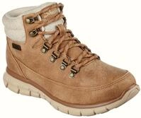Winterboots SKECHERS "SYNERGY-COOL SEEKER", Damen, Gr. 35, braun, Textil, unifarben