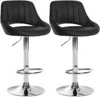 CLP Barhocker Milet Kunstleder (Set, 2er), Kunstleder, h&ouml;henverstellbar und...