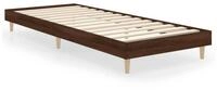 vidaXL Bettgestell, Bettrahmen Braun Eichen-Optik 75x190 cm Holzwerkstoff