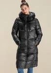 Wintermantel TAMARIS, Damen, Gr. 44, schwarz, Web, Obermaterial: 100% Polyester.