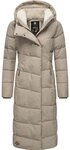 Ragwear Wintermantel Pavla Long extralanger Winterparka mit Teddyfutter und Kapuze