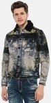 Cipo & Baxx Jeansjacke Jacke mit Hemdkragen, CJ245