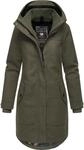 Wintermantel RAGWEAR "Wintermantel Jannisa Coat", Damen, Gr. L, gr&uuml;n (schwarz