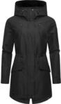Regenmantel RAGWEAR "Regenmantel Begonia", Damen, Gr. XS, schwarz,...