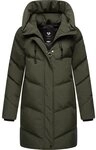 Ragwear Kurzmantel Avelin Wasserdichter gesteppter Damen Wintermantel