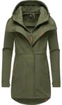 Regenmantel RAGWEAR "Softshellmantel Ybela", Damen, Gr. S, gr&uuml;n (olive24),
