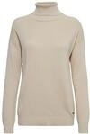Rollkragenpullover OXMO "Rollkragenpullover OSSina", Damen, Gr. L, grau (oyster