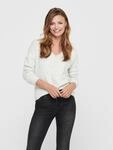V-Ausschnitt-Pullover JDY "JDYELANORA L/S V-NECK PULLO. KNT NOOS", Damen, Gr. S,