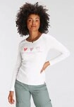 KangaROOS Longsleeve Langarm, sehr figurbetont und h&uuml;ftbedeckend, mit