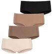 LASCANA Hipster (4er-Pack) aus elastischer Baumwolle