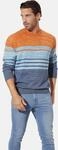 Rundhalspullover BABISTA "Pullover WALNOR", Herren, Gr. M, blau (blau orange