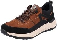 Sneaker RIEKER SPORT, Herren, Gr. 47, braun (braun kombi), Leder, Synthetik, Schuhe