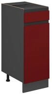 Vicco Unterschrank R-Line, Rot/Anthrazit, 30 cm J-Shape, ohne Arbeitsplatte (1-St)