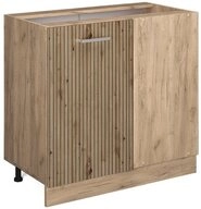 Vicco Eckunterschrank R-Line, Artisan-Eiche/Goldkraft Eiche, 86 cm ohne...