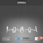 JUST LIGHT LED Pendelleuchte CURLS, Dimmfunktion, Memoryfunktion, LED fest