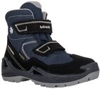 Lowa Winterschuhe Milo GTX (wasserdicht) schwarz/navyblau Kinder Winterstiefel