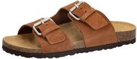 Pantolette LICO "Pantolette Bioline Juana", Damen, Gr. 36, braun, Leder, Schuhe