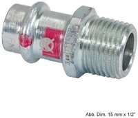 Viega Wasserrohr Viega Prestabo &Uuml;bergangsnippel AG, Modell 1111, 54 mm x 2"