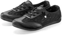 Sneaker LASCANA "Freizeitschuh, Halbschuh, Slip-On-Sneaker", Damen, Gr. 38, schwarz,