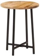 vidaXL Couchtisch, Couchtisch 35x35x45 cm Massivholz Mango und Eisen