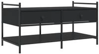 vidaXL Couchtisch Couchtisch Schwarz 99x50x50 cm Holzwerkstoff (1-St)