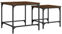 vidaXL Couchtisch Satztische 2 Stk. Braun Eichen-Optik Holzwerkstoff (2-St)