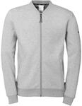 Funktionsjacke UHLSPORT "Jacke ID College Kids", Kinder, Gr. 128, grau (schwarz grau