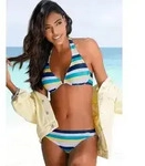 Venice Beach B&uuml;gel-Bikini mit herausnehmbaren Softcups bunt|gelb 38