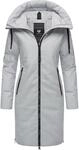 Wintermantel RAGWEAR "Wintermantel Jumana", Damen, Gr. XS, grau (ash), Obermaterial: