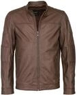 Lederjacke MAZE "Lederjacke Jack", Herren, Gr. S, braun, Obermaterial: 100% Lammleder
