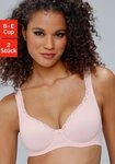 petite fleur by Lascana T-Shirt-BH (Packung, 2 St&uuml;ck) mit B&uuml;gel & nahtlosen...