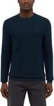 Rundhalspullover MUSTANG "StyleElliot", Herren, Gr. 3XL, grau (carbon),...